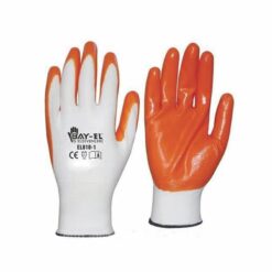 BAY-EL ELDİVEN EKSTRA BEYAZ-TURUNCU 1/2 10"