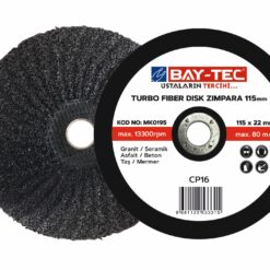 BAY-TEC TURBO FİBER DİSK ZIMPARA 115 X 22 MM