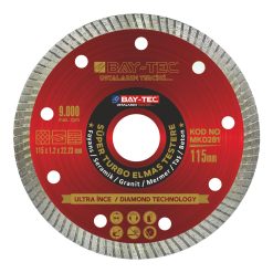 BAY-TEC SÜPER TURBO ELMAS TESTERE (İNCE)115 MM
