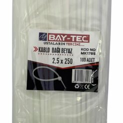 BAY-TEC KABLO BAĞI BEYAZ 4.8 X 380