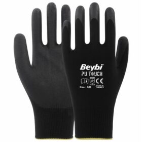 BEYBİ NO : 10 POLİÜRETAN NİTRİL SİYAH TOUCH ELDİVEN
