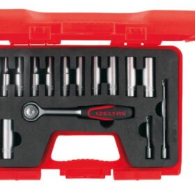 İZELTAŞ 1/4" ALTI KÖŞE DERİN LOKMA ANAHTAR SETİ 14 PRC