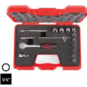 İZELTAŞ 1/4" ALTI KÖŞE LOKMA ANAHTAR SET 15 PRC