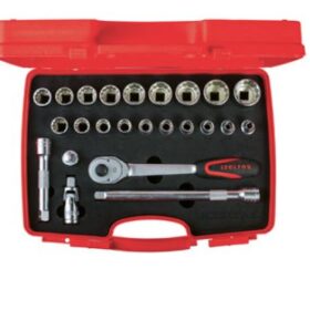 İZELTAŞ 1/2" ONİKİ KÖŞE LOKMA ANAHTAR TAKIMI 24 PRC