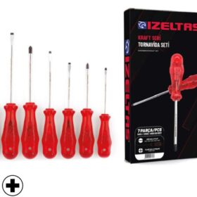 İZELTAŞ KRAFT DÜZ VE YILDIZ UÇ TORNAVİDA SET 7 PRC