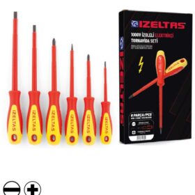 İZELTAŞ 1000V DÜZ VE YILDIZ UÇ TORNAVİDA SET 6 PRC