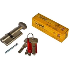 KALE 164 BME 68 MM BİLYALI MANDALLI SİLİNDİR ÇELİK PİMLİ BAREL SARI - NİKEL