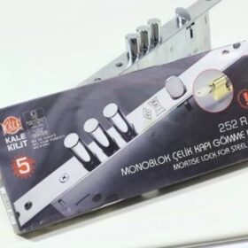 KALE 252 R SN MONOBLOK ÇELİK KAPI KİLİDİ KROM (SN NİKEL SLİNDİR)
