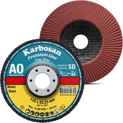 KARBOSAN FLAP DİSK 115 MM 60 KUM PREMIUMLINE AO KONİK