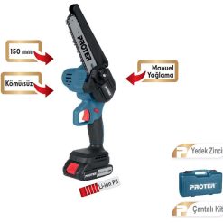 PROTER PST 115 ST 2.0 Ah 20 V Li-ion Kömürsüz 150 mm Pala Zinc.Yağ. Dal Kesme