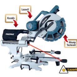 PROTER PR 305 RADİAL 305 MM 2000 W KIZAKLI GÖNYE KESME MK