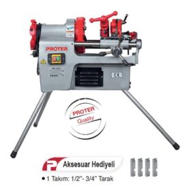 PROTER PR 2002 1/2 - 2" 1000W TEZGAH TİP PAFTA MAKİNASI