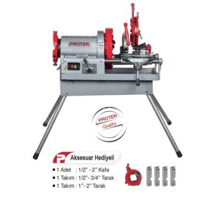 PROTER PR 4004 1/2 - 4" 1000W TEZGAH TİP PAFTA MAKİNASI