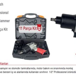 PROTER PH 2532K KİT 11 Prç 1/2" 680 N.m Tork SOMUN SÖKME
