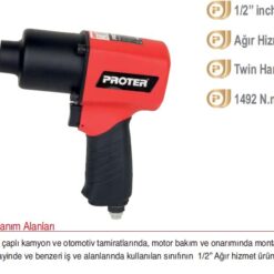 PROTER PH 2552C 1/2" 1492 N.m Tork HAVALI SOMUN SÖKME