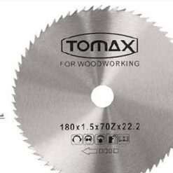 TOMAX AGAÇ DAİRE TESTERE(180X22,2) ELMASSIZ